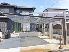 木製調カーポート 四国マイポートNext横2台