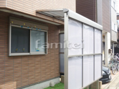 雨除け屋根 LIXILスピーネ1階 目隠しパネル