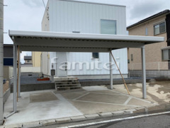 積雪カーポート YKKレオンポートneo積雪50cm対応 横2台
