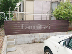 木製調目隠しフェンス塀 ナチュラルウッド