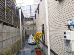 雨除け屋根 フラットテラス1階