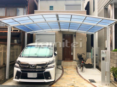 カーポート LIXILネスカR横2台 ベランダ屋根 YKKソラリア2階