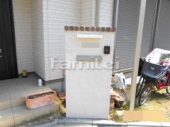 洋風門柱 雨除け屋根 YKKソラリアF1階