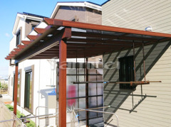 フル木製調テラス屋根 YKKサザンテラス パーゴラタイプ 1階