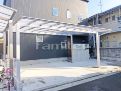 カーポート LIXILネスカF横2台 雨除け屋根 スピーネ1階
