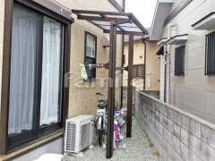 雨除け屋根 YKK独立式エフルージュグランZERO(カバー無)1階