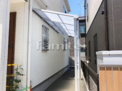 雨除け屋根 LIXILスピーネ1階 土間コンクリート