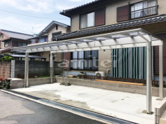 カーポート YKKエフルージュ横3台