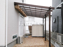 フル木製調テラス屋根 TAKASHOJEUポーチテラス シェード