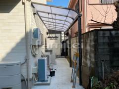 雨除け屋根 LIXILリクシル スピーネ 1階用 R型アール屋根 物干し(ロング吊下げ)
