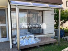 雨除け屋根 YKKソラリア ウッドデッキ LIXIL樹ら楽ステージ