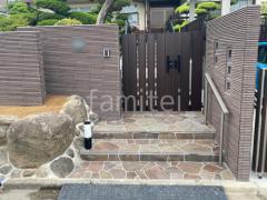 リフォームシンプル クローズ外構
