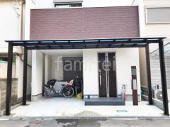 1階テラス屋根 (雨除け) 三協アルミ 独立式 スカイリード マルチルーフ フラット屋根 独立式 スタンダード