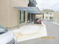 カーポート1台 (単棟) LIXIL フーゴF 逆勾配 フラット屋根 前下がり屋根