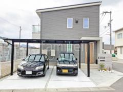 カーポート2台(ワイド) ツイン LIXIL ネスカF フラット屋根