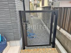 片開き 門扉 LIXIL AB YR2型 細横桟