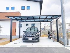 カーポート2台(ワイド) ツイン YKKAP エフルージュ FIRST フラット屋根