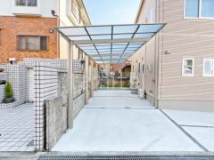 カーポート2台(縦) 連棟 LIXIL ネスカF フラット屋根