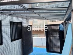 2階ベランダ屋根 YKKAP ソラリアF 積雪50cm対応 フラット屋根 スタンダード 壁付