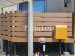 ウッドデッキ 人工木 LIXIL フェンス YKKAP