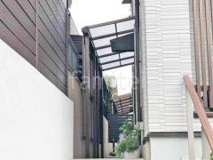 1階テラス屋根 (雨除け) YKKAP ソラリアF フラット屋根 スタンダード 壁付