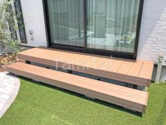 人工木デッキ LIXIL 人工木 木彫 樹ら楽ステージ