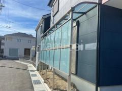 1階テラス屋根 サイクルポート