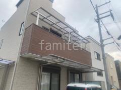 2階ベランダ屋根 YKKAP ソラリアF フラット屋根 スタンダード 壁付