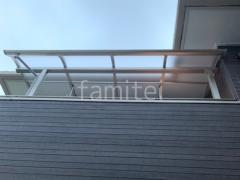 2階ベランダ屋根 YKKAP ソラリアR アール屋根 スタンダード 壁付