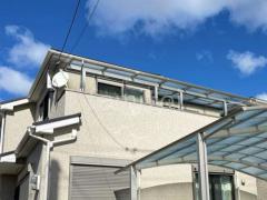 2階ベランダ屋根 YKKAP ソラリアF フラット屋根 スタンダード 壁付