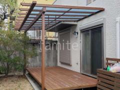 1階テラス屋根 YKKAP フル木製調 サザンテラス パーゴラタイプ