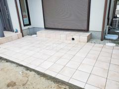 タイルデッキ 壁2面 LIXIL デザレートネオ テラコッタ風