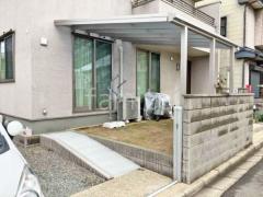 雨除け屋根 スロープ