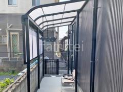 1階テラス屋根 (雨除け) LIXIL スピーネR アール屋根 スタンダード 壁付