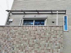 2階ベランダ屋根 LIXIL スピーネR アール屋根 スタンダード 壁付