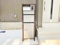 宅配ボックス門柱 (機能門柱 ) Panasonic アーキフレームF 前入れ後出し 照明付き