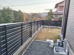 ブロック塀 (化粧ブロック) ユニソン アルタ アルミ形材 フェンス LIXIL AB YS3型 横スリット3 目隠し