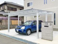 新築シンプル オープン外構