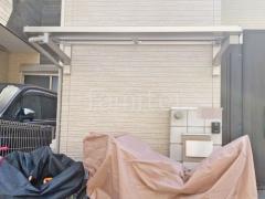 柱なしテラス屋根 (雨除け1階用) YKKAP ソラリアF フラット屋根 スタンダード 壁付