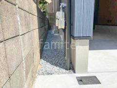 犬走り 防犯砂利敷き バラス砕石