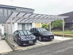 カーポート3台 (横ワイド トリプル) YKKAP エフルージュ FIRST フラット屋根