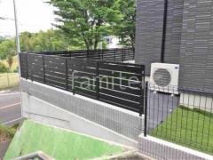 ブロック塀 (化粧ブロック) ユニソン ジャスティ アルミ形材 フェンス LIXIL AB YS3型 横スリット3 目隠し