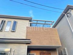 2階ベランダ屋根 YKKAP ソラリアF フラット屋根 スタンダード 壁付