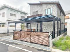 新築シンプル クローズ外構
