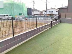 ブロック塀 (化粧ブロック) 東洋工業 トーヨーイース ワン スチールメッシュ フェンス YKKAP イーネット3F型 スチール柱 境界・メッシュ