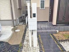 木製調デザインアルミ角柱門柱 プランパーツ