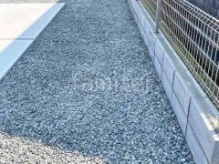 防犯砂利敷き バラス砕石