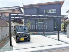 新築シンプル オープン外構