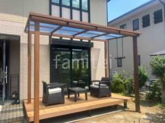テラス屋根 ウッドデッキ