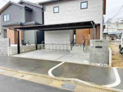 新築シンプル オープン外構